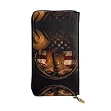 Blocage RFID et protection de sécurité : la technologie de blocage RFID intégrée protège vos cartes de crédit et vos informations personnelles contre les numérisations non autorisées, tandis que la fermeture éclair sécurisée empêche les cartes de tomber et améliore la vie privée.