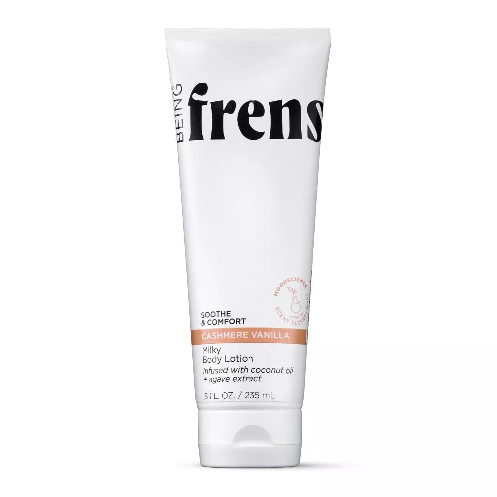 Being Frenshe BODY LOTION - Milky Hydrating Lotion for Dry Skin with Coconut Oil - 8 fl oz, 235 mL (Cashmere Vanilla)