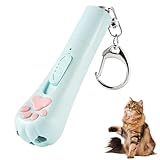 laveroar Cat Toy, Cat Paw Shape USB Rechargeable LED Light Pen, 3 Colours Interactive Cat Toy for Kitten Chaser Exercise