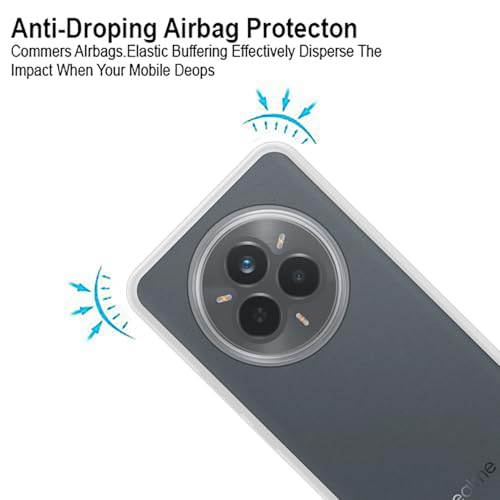 Image of VIDO Transparent Back Case Cover for Realme 14 Pro 5G (Soft & Flexible & Camera Protection Back Case)