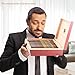 Gioflv Cigar Humidor, Cedar Desktop Box with Hygrometer & Humidifier, 20-25 Cigar Capacity, Stylish Cedar Cigar Humidor