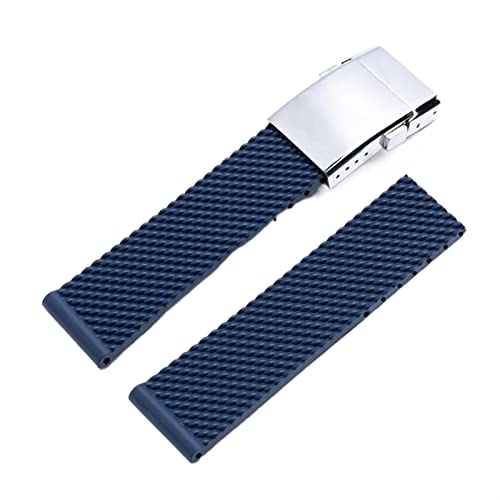 Strap Soft Silicone Rubber Watch Band 24mm WatchBand Bracelet For Navitimer/Avenger/Superocean
