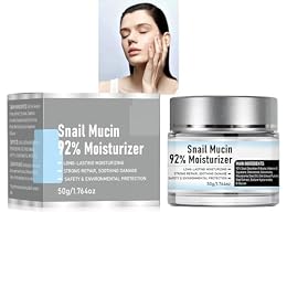 CLY AMS Snail Mucin Moisturizer, Daily Face Gel Moisturizer Lifting & Deep Hydrating Repair Moisturizer Smoothing Firms for Dry & Sensitive Skin, All Skin Types