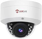 Anpviz 6MP PoE IP Dome Camera with Mic/Audio, IP Security Camera Outdoor with Smart Human/Vehicle De