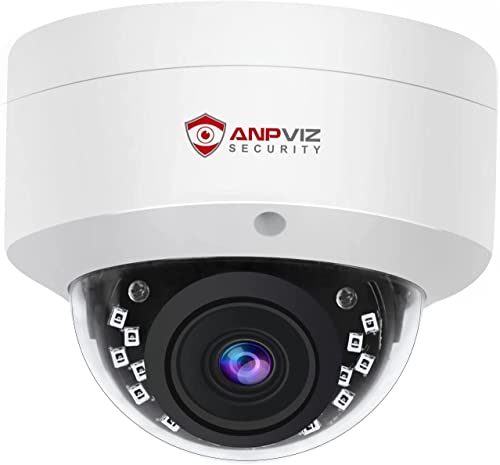 Anpviz 6Mp Poe Ip Dome Camera With Mic/Audio, Ip Security Camera Outdoor With Smart Human/Vehicle Detection, 98Ft Ir Night Vision Weatherproof Ip66, Wide Angle 2.8Mm (Not Ptz) #TOP15
