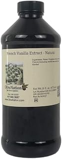 OliveNation French Vanilla Flavoring Extract, Deep Rich Flavoring for Baked Goods, Cakes, Frosting, Fillings, PG Free, Non-GMO, Gluten Free, Kosher, Vegan - 16 ounces