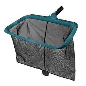 Poolvio Professional Swimming Pool Skimmer Net Heavy Duty Pool Leaf Rake with Ultra Deep Fine Mesh Net Bag Fast Cleaning Tool for Inground Above Ground Pool Pole not Included
