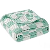 HardNok Ultra Soft Muslin Baby Blanket, A Versatile Swaddle and Bed Blanket for Babies, Toddlers, Boys, and Girls (1 Pack).