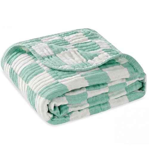 Image of HardNok Ultra Soft Muslin Baby Blanket, A Versatile Swaddle and Bed Blanket for Babies, Toddlers, Boys, and Girls (1 Pack).