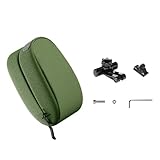 Juqrelith Bolsa de Sillín para Bicicleta, Capacidad Ajustable 0.3L, Nylon Resistente al Agua, 14.2x6.5x6cm - Instalación Rápida, Rotación Ajustable, Ideal para Bicicletas de Montaña y (Palta)