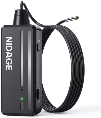 3.9mm Slim Wireless Endoscope, 2.0MP HD Inspection Camera with Light