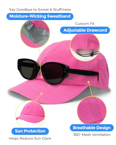 Image of Lightweight Golf Hat for Women Men, UPF 80+ Sun Protection Cap, Breathable Quick-Dry Baseball Cap for Running Sport
