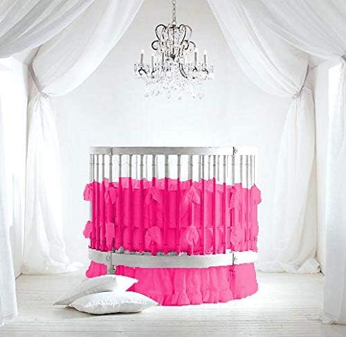 Silver Gray 100% Egyptian Cotton Comforter 4 Pc Baby Round Bedding Set (Size_Fitted 9" deep Pocket, Pleated Round Bed Skirt 15'' Drop)