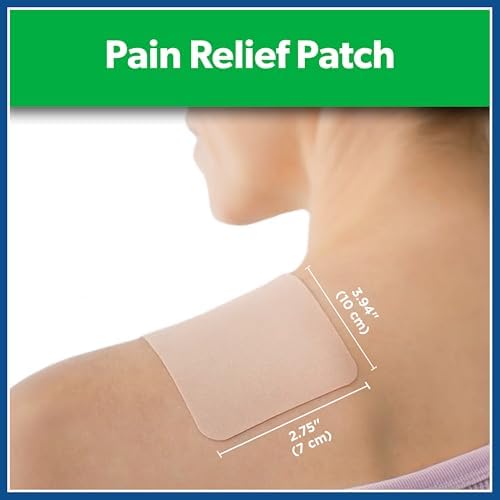 Salonpas Pain Relief Patch, 20 Count (Pack of 1), Up to 12 Hours Temporary Relief of Mild to Moderate Pain, Backache, Sore Muscle, Sprains, Bruises