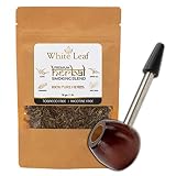 White Leaf 100% Natural Flavour Herbal Smoking Blend 1 Pack (1 Oz/ 30 gm) - Tobacco & Nicotine Free
