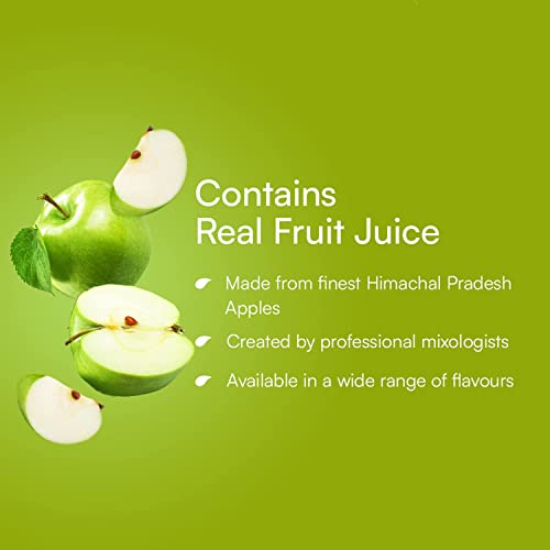 Image of Mapro Lounge Green Apple Cocktail Mixer Mocktail Mocktail Fruit Syrup - 1L |Contains Real Fruit Juice| Gluten Free| Zero Cholestrol