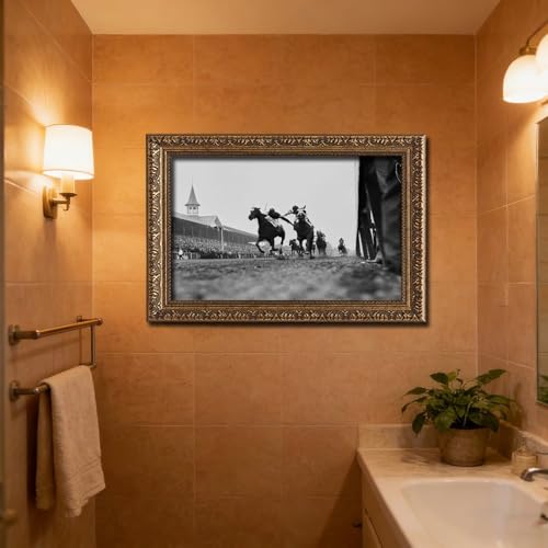 Impression Toile Course Hippique Derby de 1933 Finition Haute Définition - 6