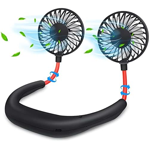One94Store-Portable-Neck-Fan--1200mAh-USB-Rechargeable-3-Mode-7-Blade-Hands-Free-Wearable-Cooling-Fan-Up-to-3-Hours-Use-for-Travel-Office-Outdoor-Sports-Home-Black One94Store Portable Neck Fan – 1200mAh USB Rechargeable, 3-Mode, 7-Blade, Hands-Free Wearable Cooling Fan, Up to 3 Hours Use for Travel, Office, Outdoor, Sports & Home (Black)