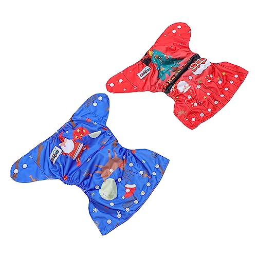 BESTonZON Christmas Cloth Diapers Training Pants for Boys Leak-Proof Comfortable Fit