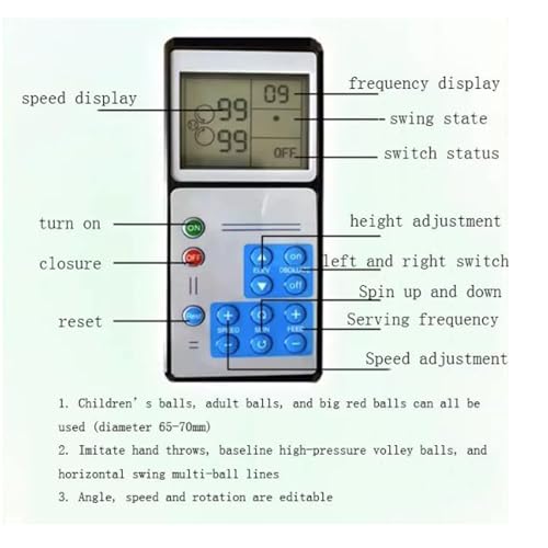 Tragbare Tennisballmaschine - Automatischer Launcher mit 50-Ball-Kapazität, vorprogrammierte & benutzerdefinierte Bohrer, kompletter Trainingsmodus für Anfänger, ideal für Soloübungen