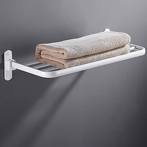 Porte-serviette de bain perforé pliable pour optimiser les petites douches - 6