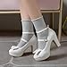FOREADA Mary Janes for Women Platform Heels Bow Kawaii Shoes Vintage Dress Pumps