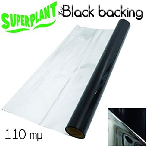 Agro Black Backing Tarpaulin 1.2 x 30 m Roll Superplant, Reflective Paper