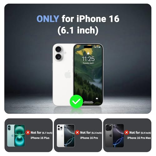 jaroco Magnetic for iPhone 16 Case, [Compatible with MagSafe][Military Grade Drop Protection][Heavy Duty Protection][Non-Slip][Shockproof] 2-Layer Durable Bumper Phone Case 6.1''-Army Green by jaroco - Image 6