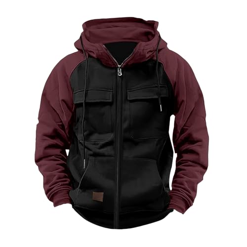 Abrigo táctico windbreaker de hombre con sudaderas con capucha cargo