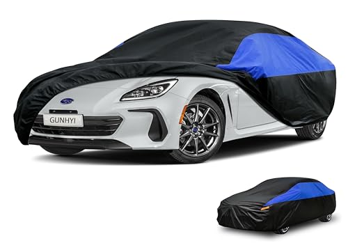 Image of GUNHYI Car Cover Custom Fit BRZ Waterproof All Weather, Lightweight Full Car Cover Outdoor Sun UV Rain Dust Snow Wind Protection.