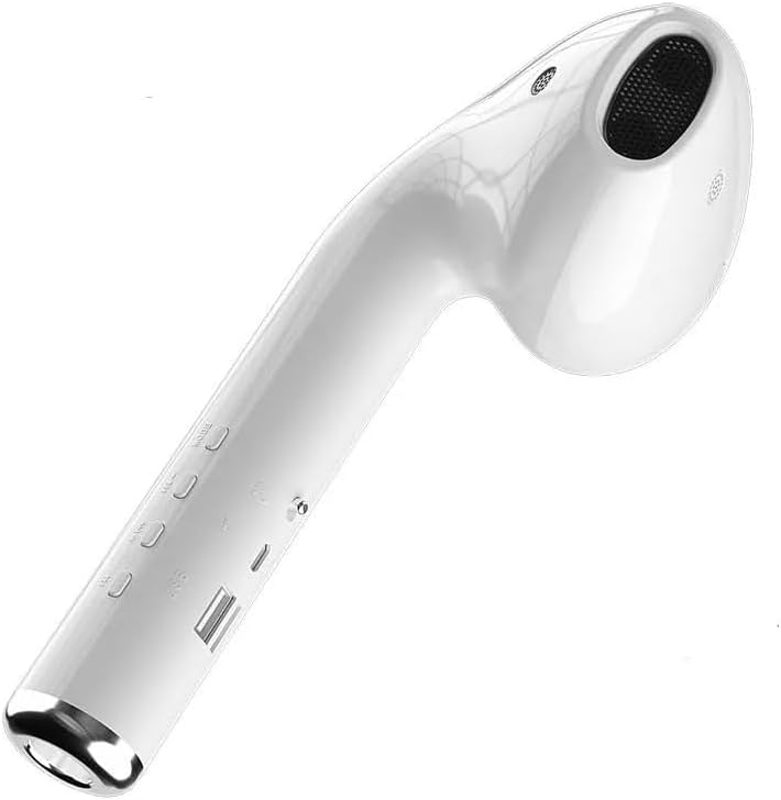 Giant Headphone Bluetooth Speaker, XXL Speaker with 100W Punchy Bass, 360° RGB Lights & 24h Playtime, Epic Prank Gift for Men/Women, for Pool Parties, Gaming Room (White)