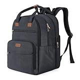 mommore Diaper Bag Expandable Large Baby Bag for 2 Kids/Twins with Wet&Dry Pocket, Travel Diaper Backpack for Mom Dad, Changing Pad, Luggage Strap