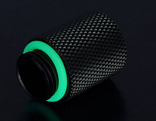 Bitspower G1/4" Male To Female Extender Fitting, 20Mm, Matte Black #TOP4