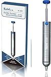 Kaisi Solder Sucker No Clog Desoldering Pump with Powerful Vacuum Suction Replaceable Heat Resistant Silicone Tube for Cooperate Soldering and Desolder Gun Iron Tool Conduct Solder Removing