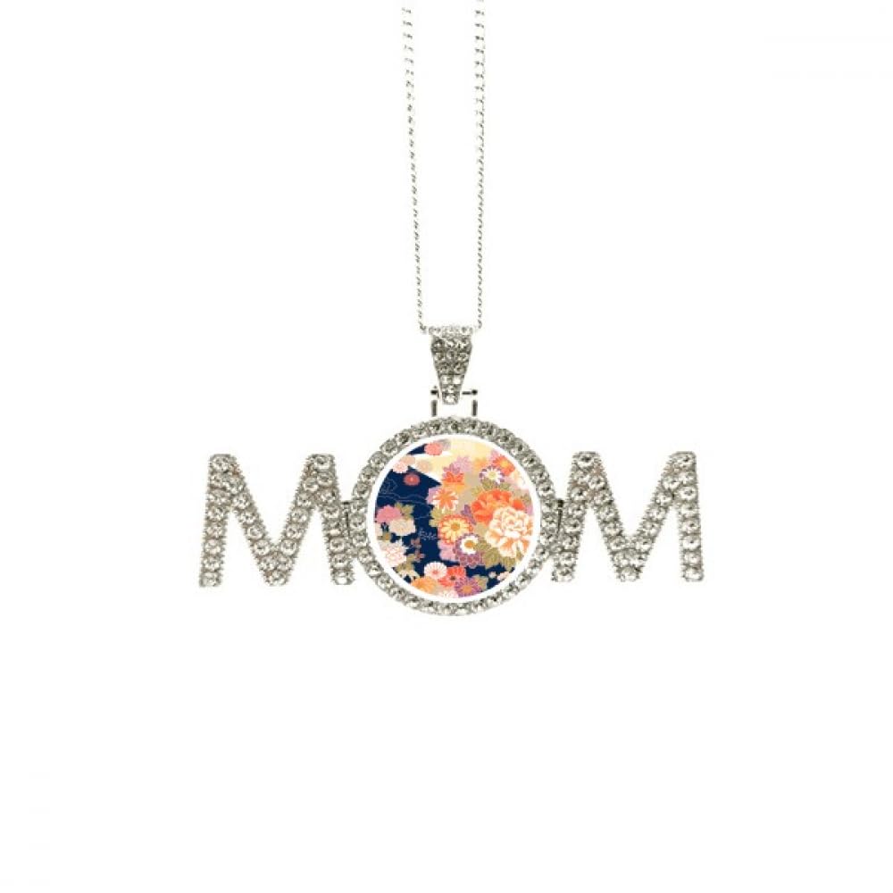 Collier pivoine et érable pour un style élégant maman