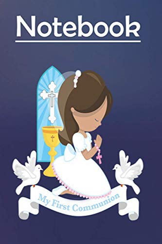 Composition Notebook Journal Notebook Gift: First Communion Gift Kids Puerto Rican Latina Girl 6'' x 9'', 100 Pages