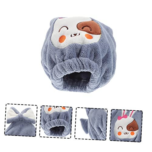 FRCOLOR 6 Peças Touca De Cabelo Seco Para Crianças Toalhas De Cabelo De Microfibra Para Mulheres Toa