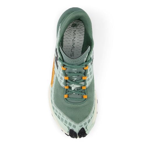 New Balance Men's Minimus Trail V1 Trail Running Shoe, Clay Ash/Dark Juniper/Sizzle, 7.5 W