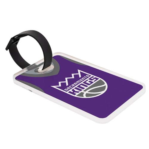 Étiquette de bagage Sacramento Kings en acrylique D ultra résistant pour sac
