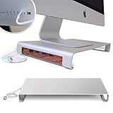 computer monitor usb Ergonomic design: The Aluminum Monitor Stand raises your monitor by 5cm for maximum comfort, reducing eye and neck strain, and promoting good posture.