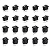 LAITER 10 pcs Interruptor Basculante Redondo con 2 Terminales + 10 pcs Interruptor Basculante Rectángulo con 3 Terminales  Negro SPST ON-OFF con Botón para Coche Barco Camión de Remolque Automóvil