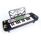 Akozon Teclado de Música para Niños, Piano Eléctrico, Teclado de Aprendizaje Musical para Principiantes, Instrumento Portátil de Educación Temprana - Pianos y (25 teclas 11 modos)