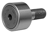 Smith Bearing CR-1 1/4-XB-SS Cam Follower Needle Roller Bearing, Stud Type with Hex-Drive Socket, Stainless Steel, Sealed, 1.250"