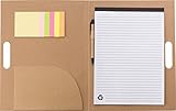 Über welche wichtigen Details verfügt die Schreibmappe? Größe L x B x H 26,0 x 33,0 x 1,0 cm Material ABS / cardboard 600 gsm / paper 70 gsm Gewicht 282 Gramm Farbwahl möglich
