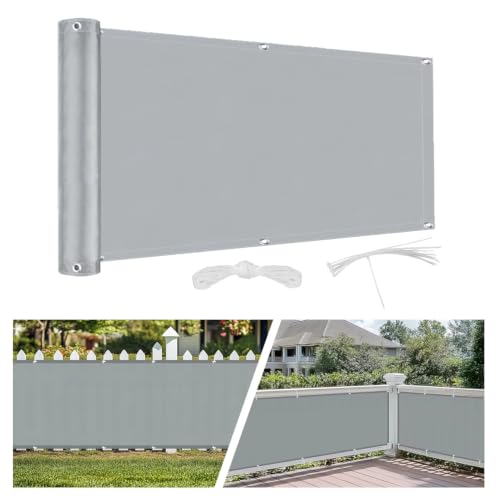 Voile d'ombrage anti UV protégeant du soleil et de la pluie sur le balcon - 8