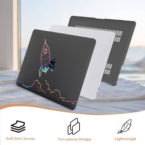 Carcasa MacBook Pro 16 cohete con protector plástico duro para modelos A2991 A2780 A2485 5
