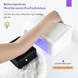 JODSONE Profesjonalna lampa do paznokci 4 timery zdejmowana podstawa inteligentny ekran dotykowy duża przestrzeń lampa U V do lakieru żelowego