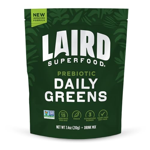 Laird Superfood Prebiotic Daily Greens Powder – Essential