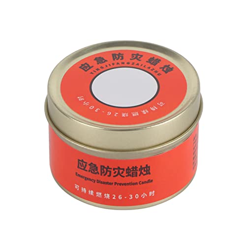 Respicefinem Emergency Candle 9×7×5 Survival Candle 26 to 30 Hours Burning Odorless Smokeless Widely Used Portable Emergency Candle for Home Outdoor