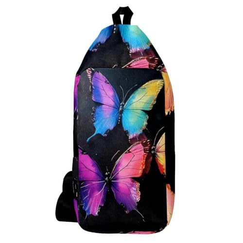 Sac à dos à bandoulière pour vos sorties urbaines et festivals avec motif lumineux